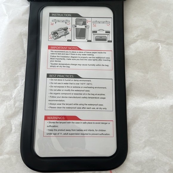 Cell phone dry bag with lanyard - Picture 3 of 6